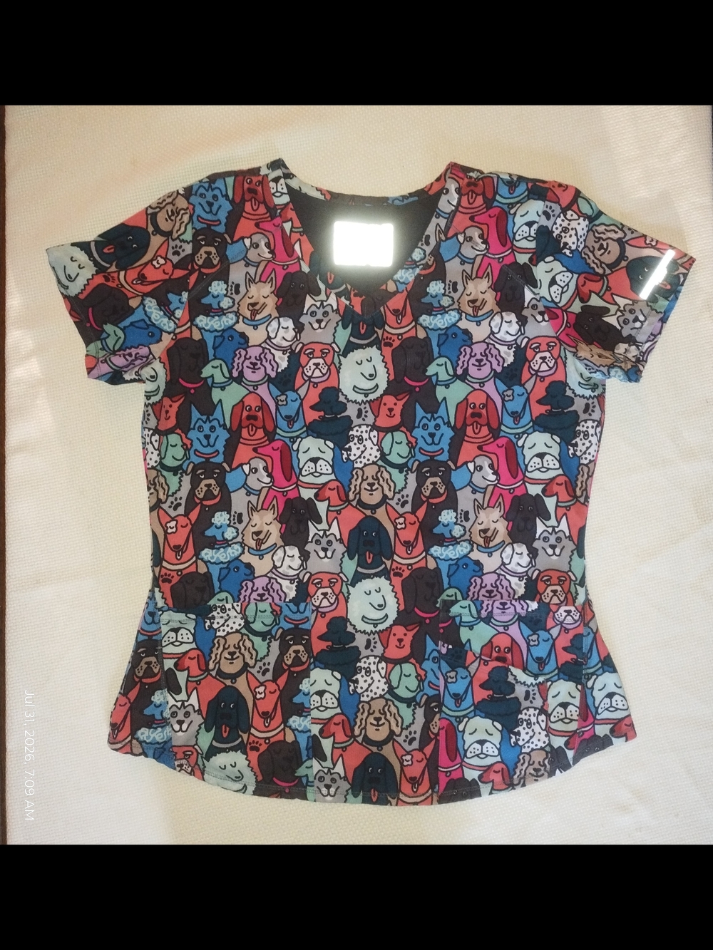Skechers By Barco Buddy Size M Scrub Top